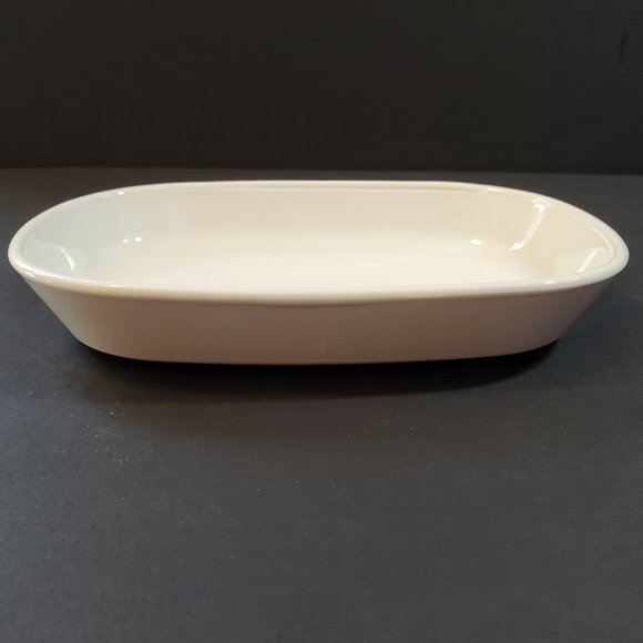 Corningware Sidekicks Snack Plates White Oblong Side Plates Dessert Dishes - Picture 3 of 5